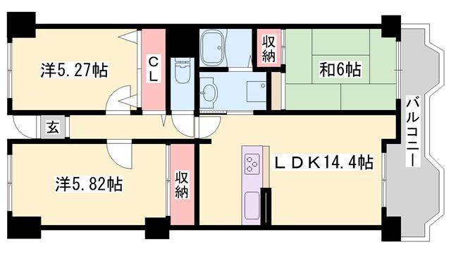 シャトゥブランシェの物件間取画像