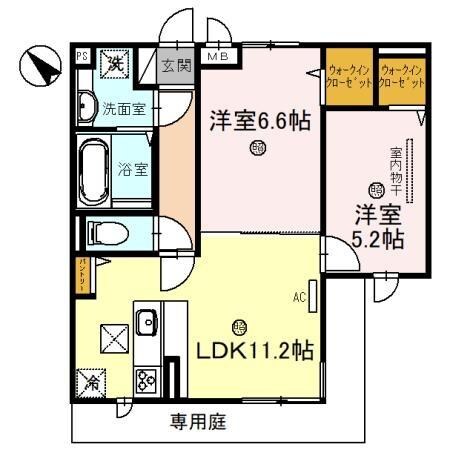 D-room五反田の物件間取画像