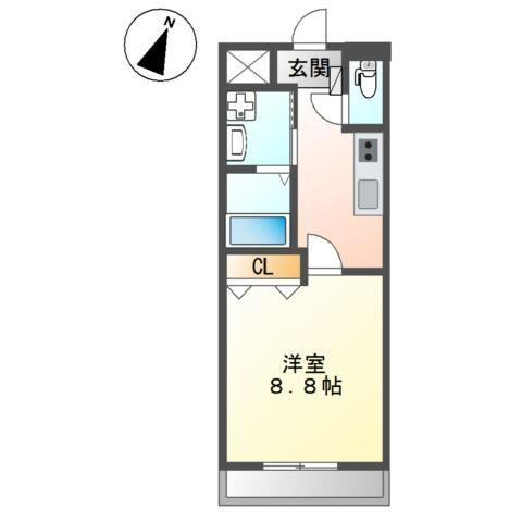 ラクードシェリーの物件間取画像