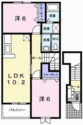 アルコバレーノIIの物件間取画像