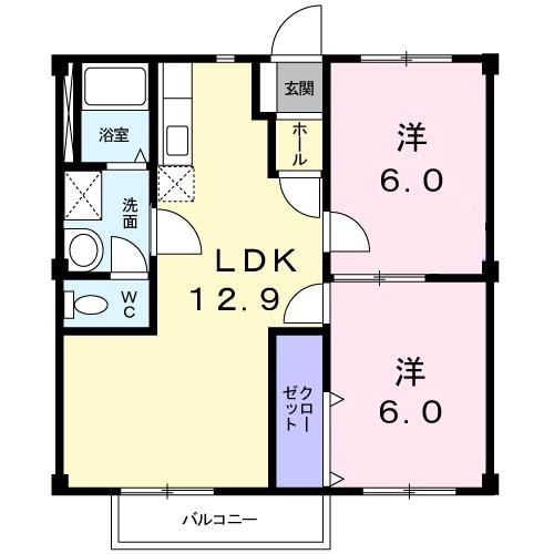 エスポワール新在家の物件間取画像