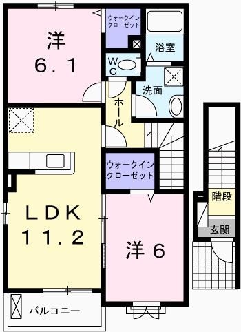 フィオレンティーナIIIの物件間取画像