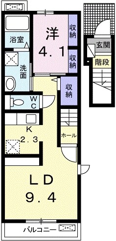 エル　メームの物件間取画像