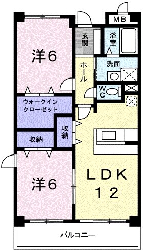 ラフィーネワンの物件間取画像