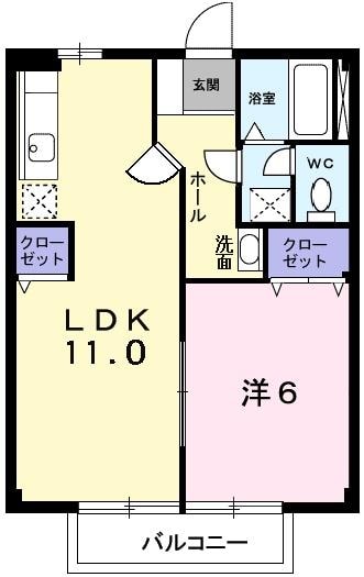 スカイハイツの物件間取画像