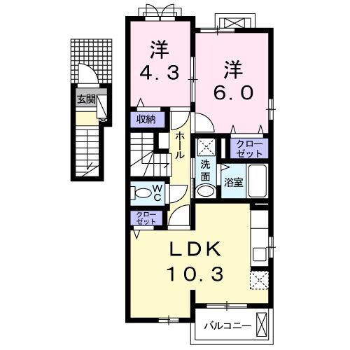 駅東館の物件間取画像