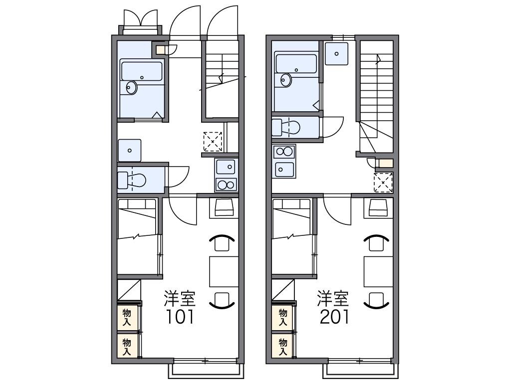 レオパレス屋形Iの物件間取画像