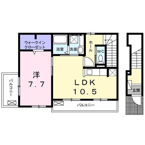 ローズＫの物件間取画像