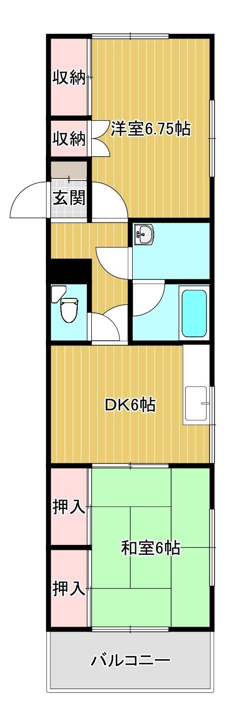 坂根ハイツの物件間取画像