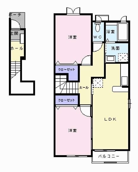 西脇市駅 バス41分  神姫多可高校口下車：停歩7分 2階の物件間取画像