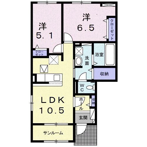 パルグランデIIの物件間取画像