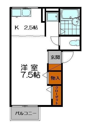 コーポ有明の物件間取画像