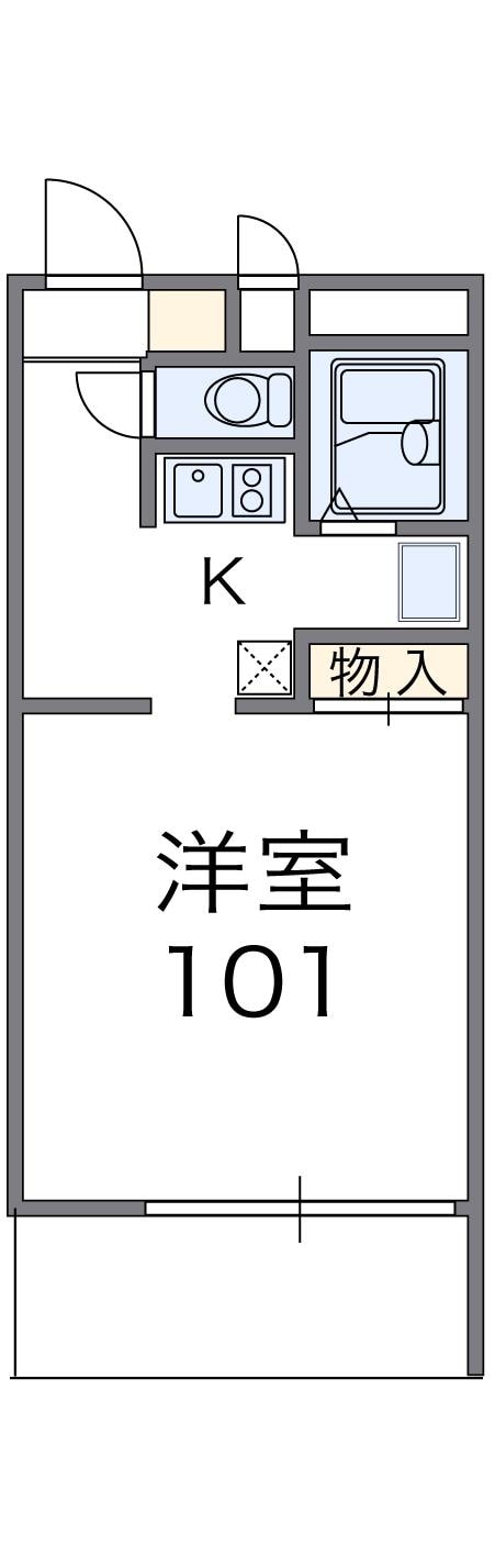 レオパレスＰｅａｌ　Ｓｑｕａｒｅの物件間取画像