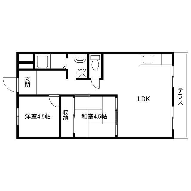 皐月マンションの物件間取画像