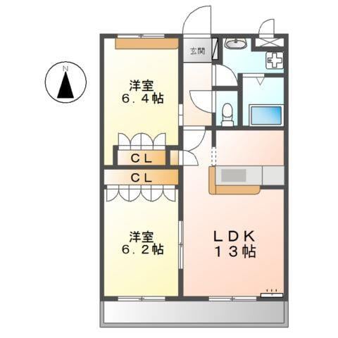 コンフォルト　スクエアの物件間取画像