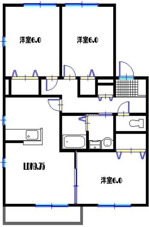 サニーハイツ大島の物件間取画像