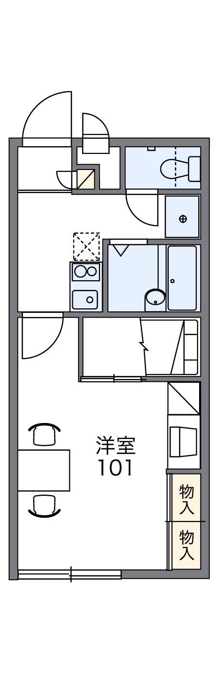 レオパレスアトランティスの物件間取画像