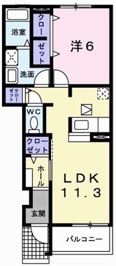 エル・ヴィエントＡの物件間取画像