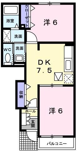 ベル　フルールの物件間取画像