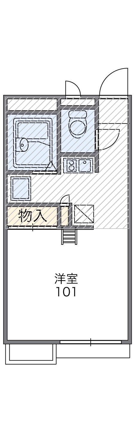 レオパレスＩＷＡＳＡの物件間取画像