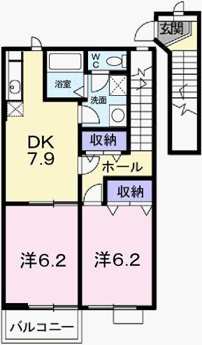 サンシャルマンの物件間取画像