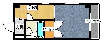 ポプリ六甲の物件間取画像