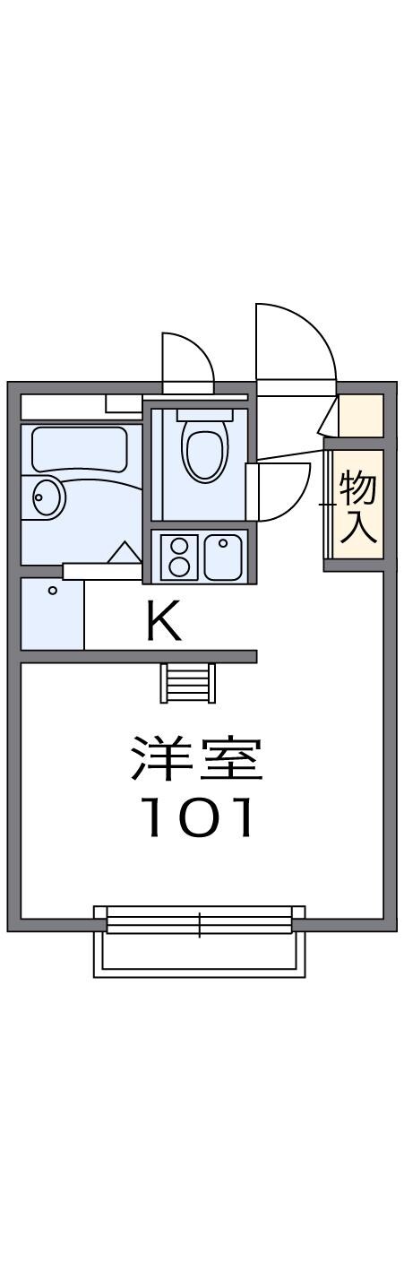 レオパレスセジュールの物件間取画像