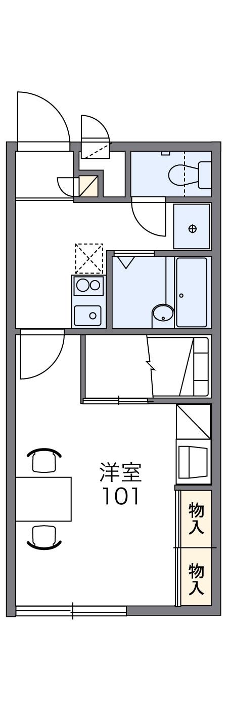 レオパレス北平野の物件間取画像