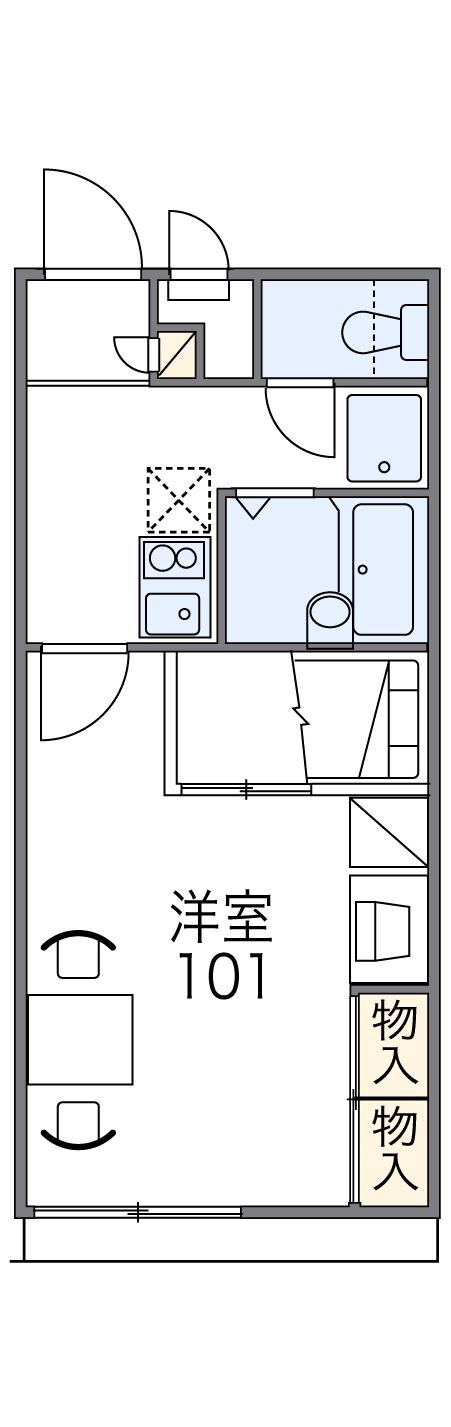 レオパレスリバーサイド　光の物件間取画像