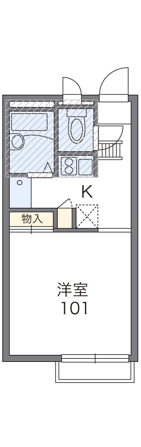 レオパレスパールライトの物件間取画像