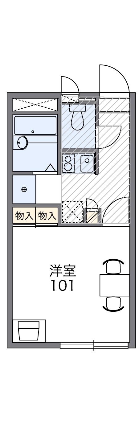 レオパレス楽来IIの物件間取画像