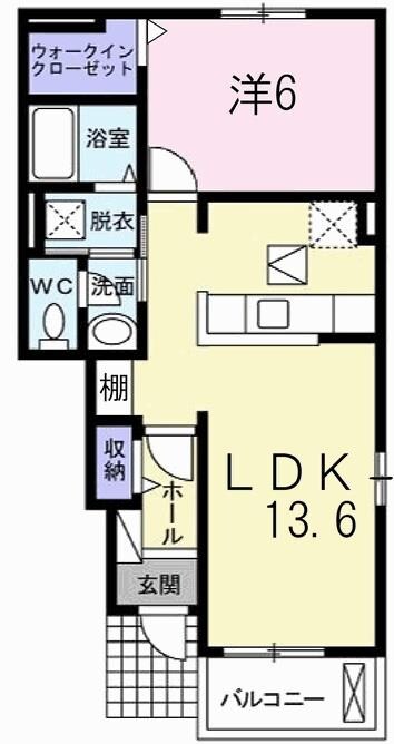 ラボールIの物件間取画像