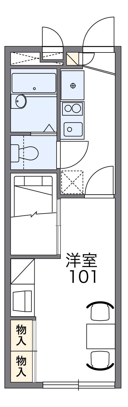 レオパレスＫＡＮＢＥの物件間取画像