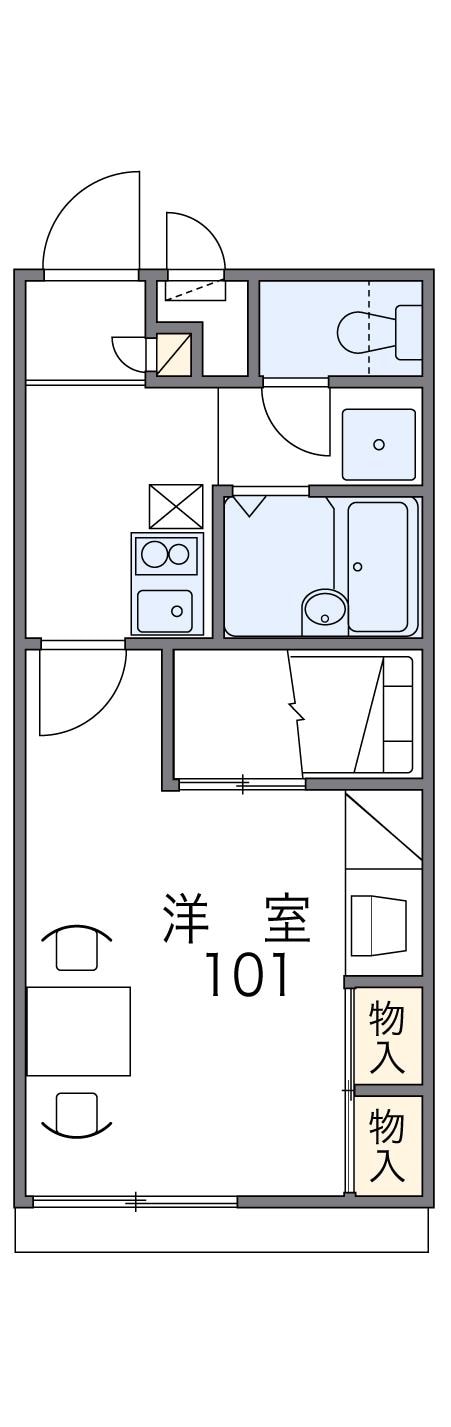 レオパレス飛鳥の物件間取画像