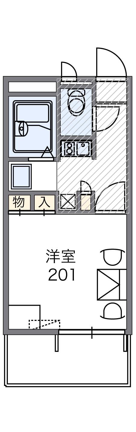 レオパレス渚の物件間取画像