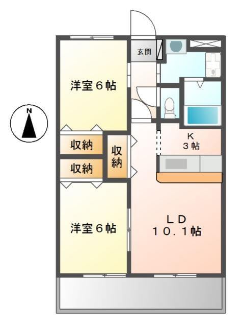 ハイツエトワールの物件間取画像