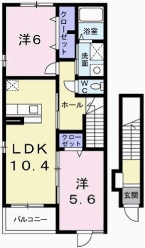 プラシードIIの物件間取画像