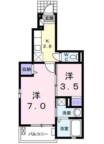 プラシード・ソーレIの物件間取画像