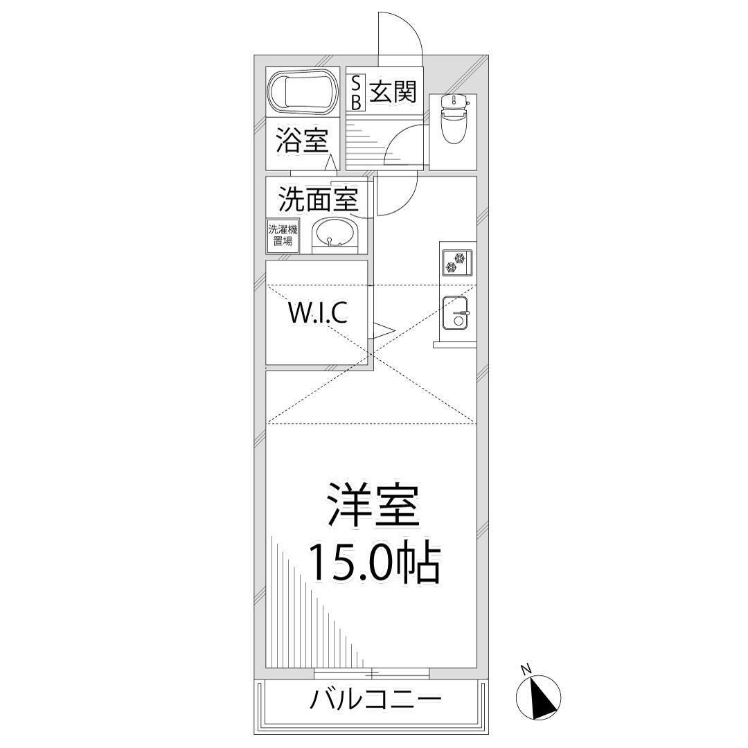 メゾンドフィールドの物件間取画像