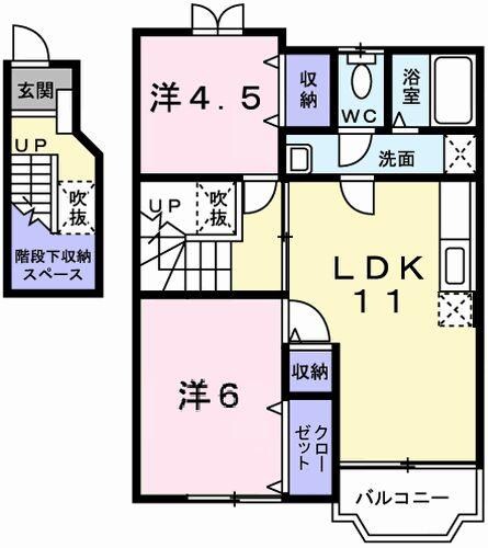 ロジュマン　ドゥ　クールの物件間取画像