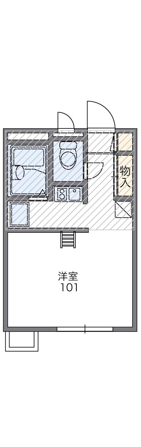 レオパレス仁豊野の物件間取画像