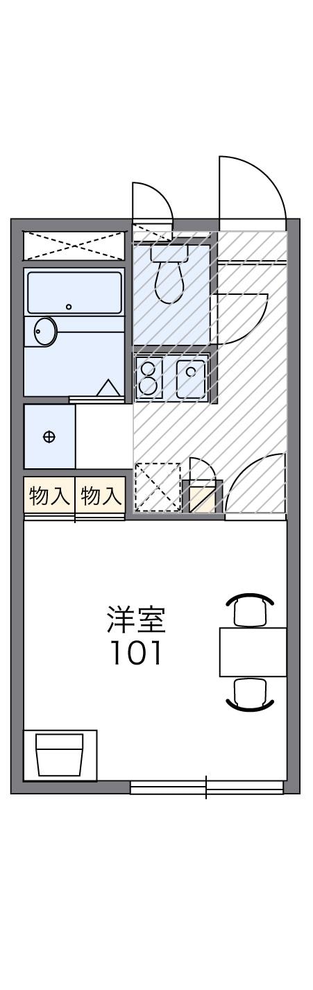 レオパレス鮎の物件間取画像