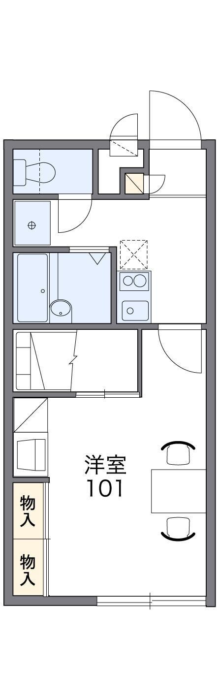 レオパレス赤穂２の物件間取画像