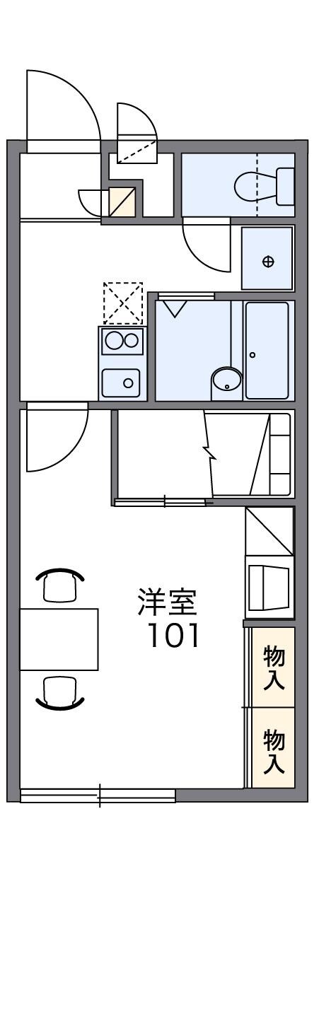 レオパレス忠臣蔵の物件間取画像