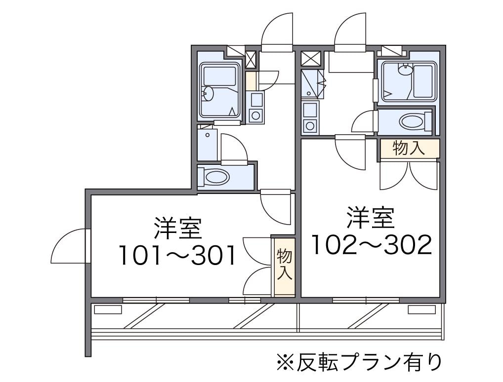 レオパレスＩｒｉｓの物件間取画像