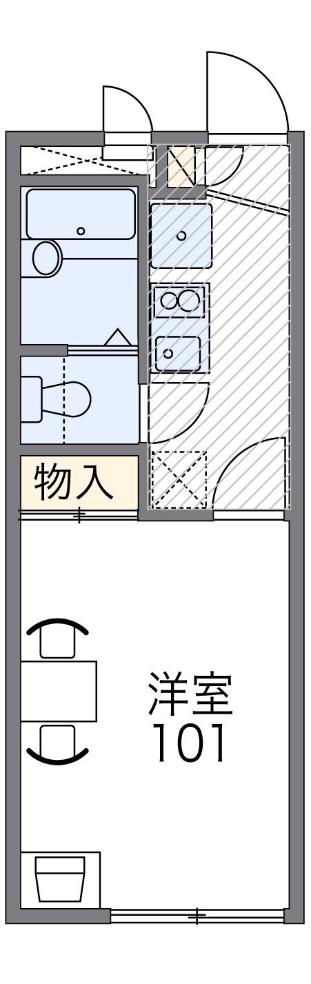 レオパレスルニIIIの物件間取画像