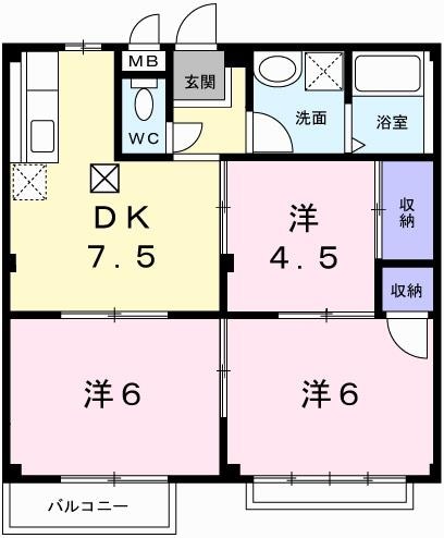 リバティーヒルの物件間取画像