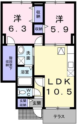 グリーンベルトの物件間取画像