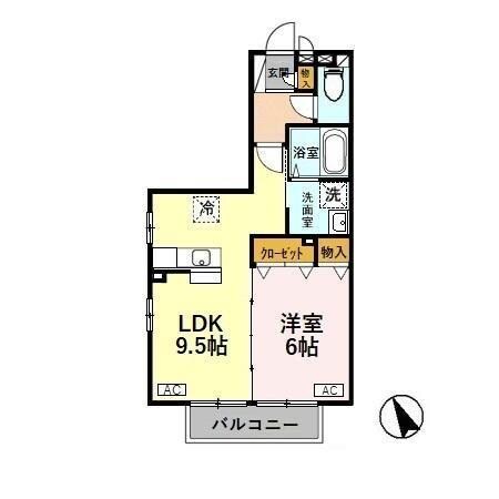 リビングタウン下新北町の物件間取画像