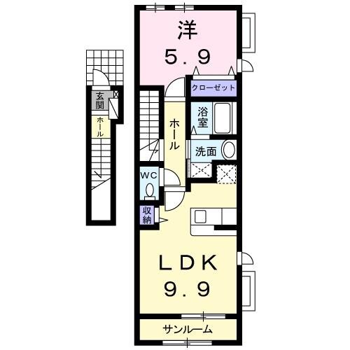 ベル・プロムナードの物件間取画像